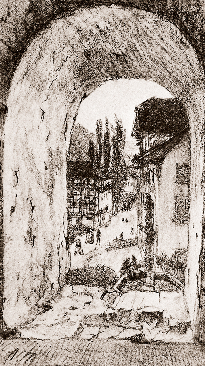  Adolpyh Von Menzel —— 街市风景